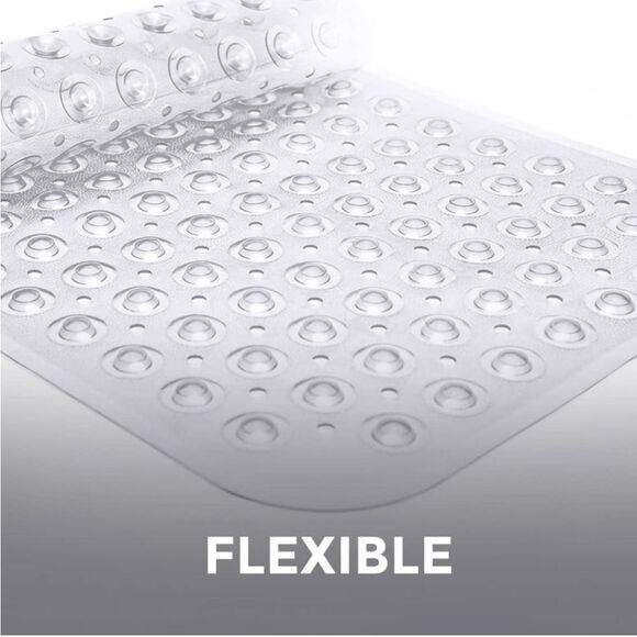 Ultra Strong Grip Long Bath Tub Floor Mats with Suction Cup Grips and Dr… - Picture 7 of 9